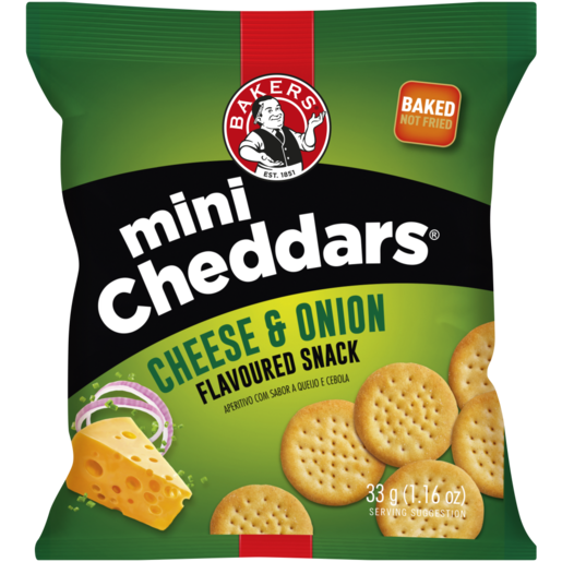 Bakers - Mini Cheddar Cheese & Onion (6x33g)