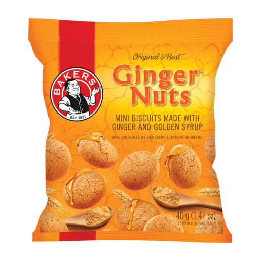 Bakers - Ginger Nuts Mini Biscuits Multipack 5 x 40g