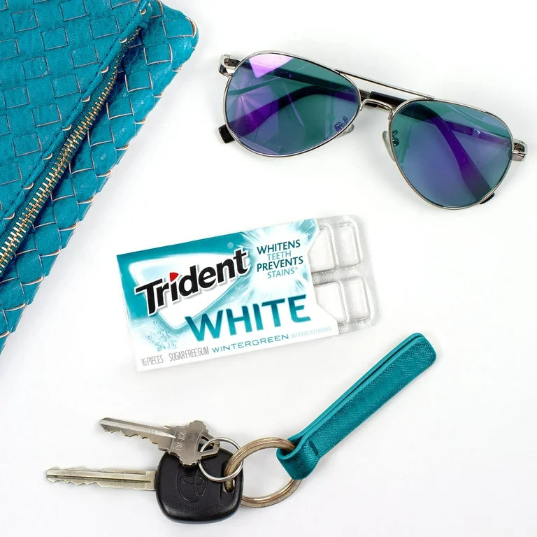 Trident - White Gum Wintergreen Sugar Free 16 Pieces Each