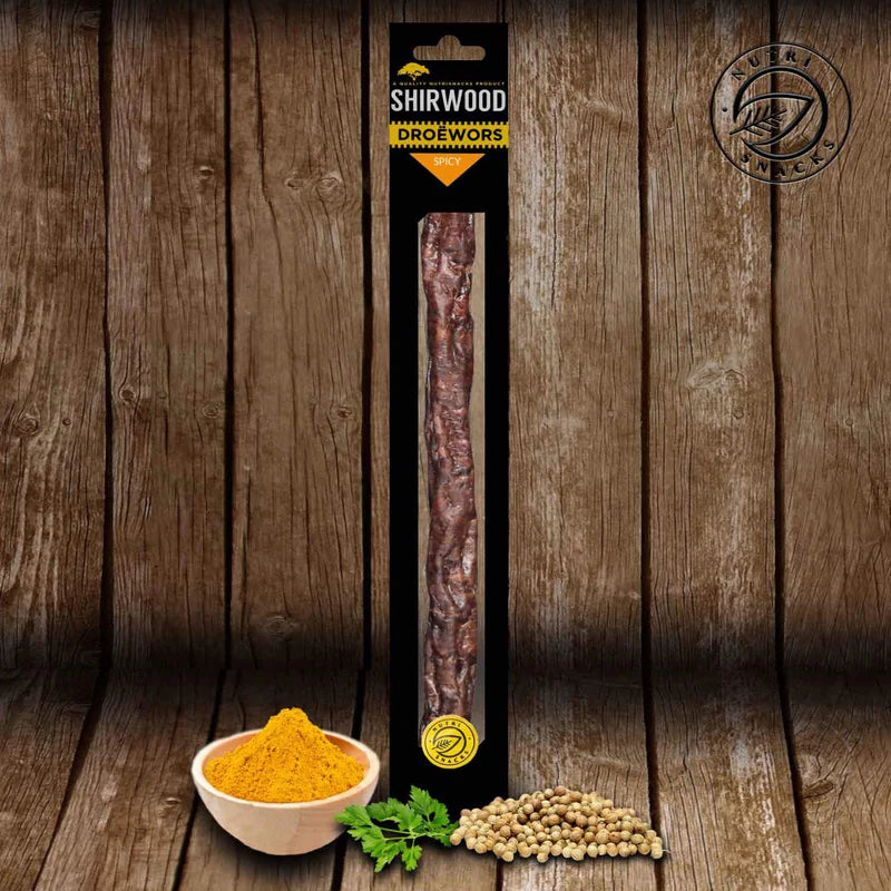 Shirwood -  Biltong Spicy Wors x 1 Individually Vacuum Packed