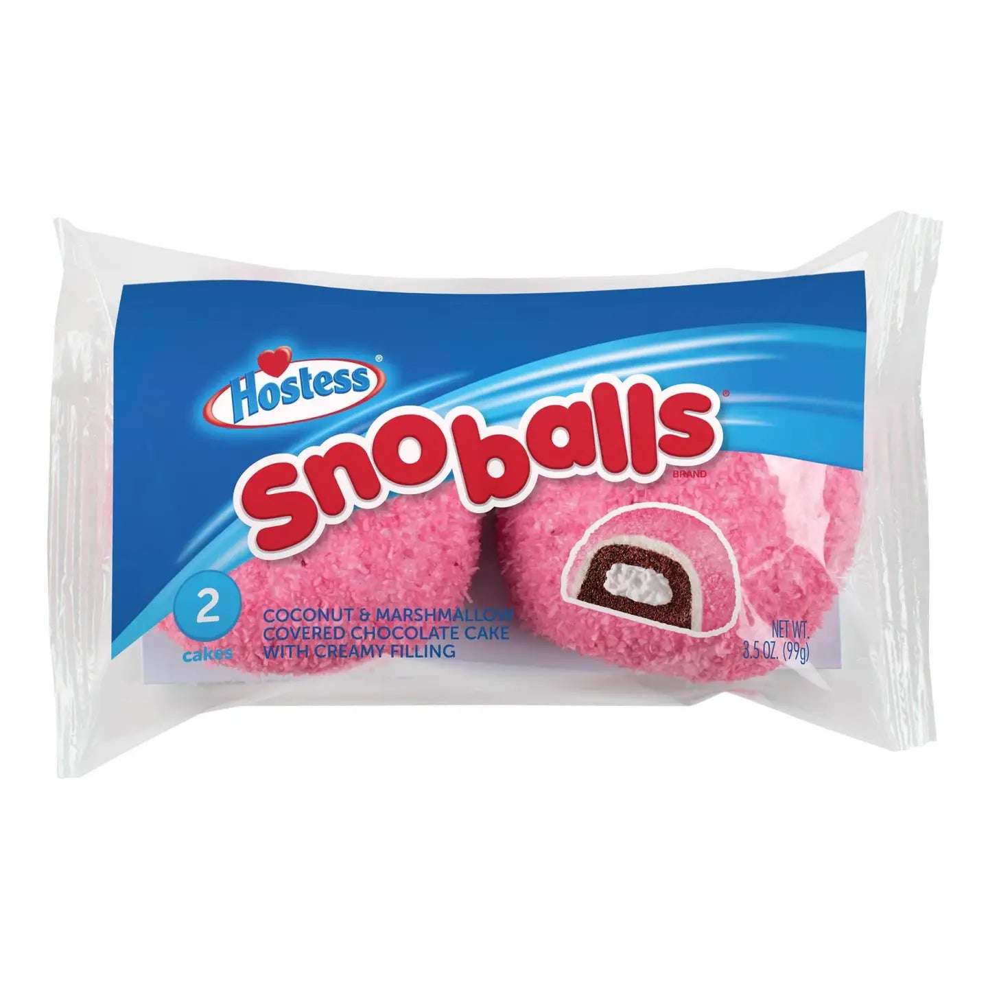 Hostess - Snoball Snowball Coconut and Marshmellow Creamy Filling 2  Count
