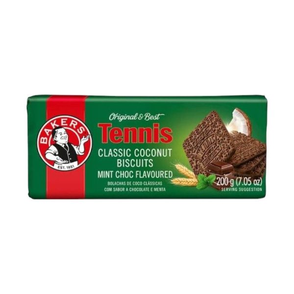 Bakers - Tennis Choc Mint Biscuit 200g