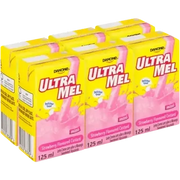 Danone - Ultra Mel Strawberry Flavoured Mini Custard 6 x 125ml