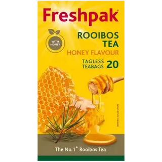 Freshpak - Honey Flavour Rooibos Tea Tagless Tea Bags 20 Pack