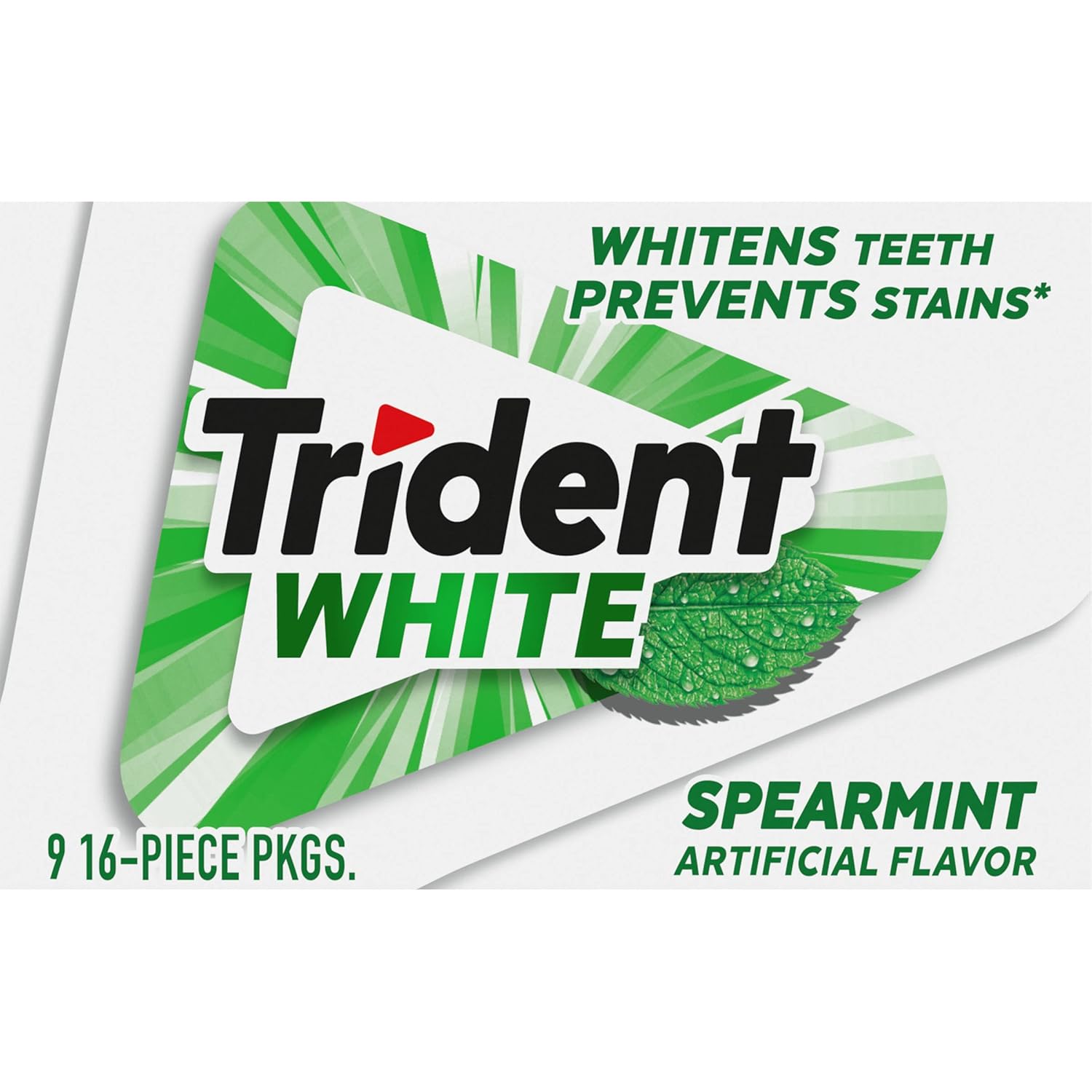 Trident - White Spearmint Sugar Free Chewing Gum