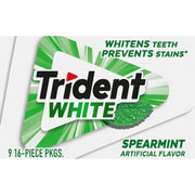 Trident - White Spearmint Sugar Free Chewing Gum