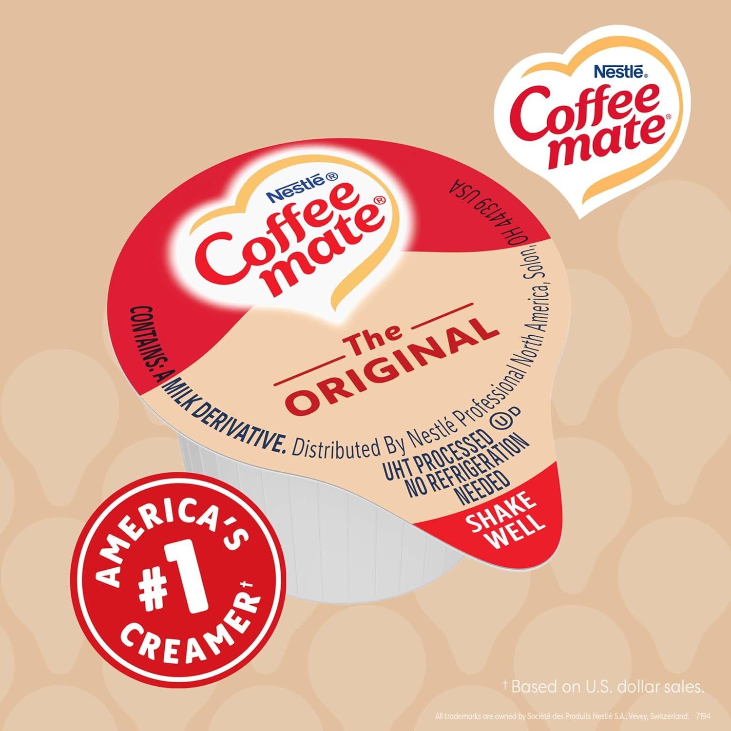 Nestle - Coffee mate Coffee Creamer Liquid Creamer Singles, No Refrigeration, Pack of 180