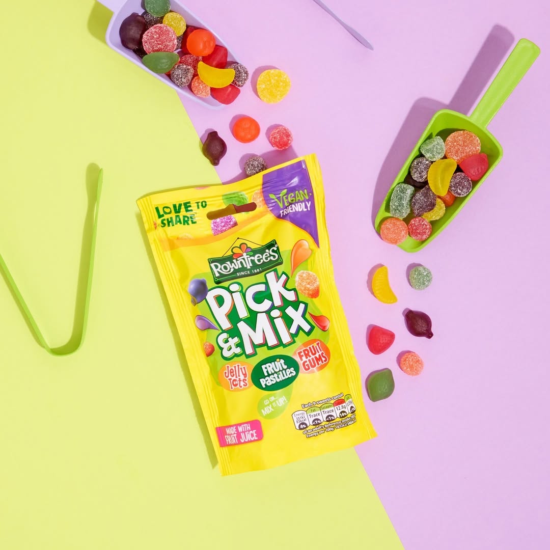 Rowntree's - Pick & Mix Vegan Friendly Sweets Sharing Bag 120g (BB 11/2025)