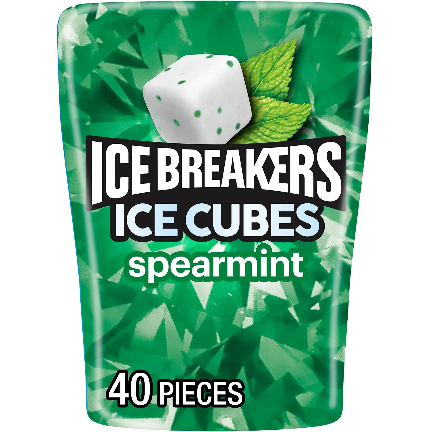 ICE BREAKERS - Ice Cubes Spearmint Flavoured Sugar Free Chewing Gum Bottles