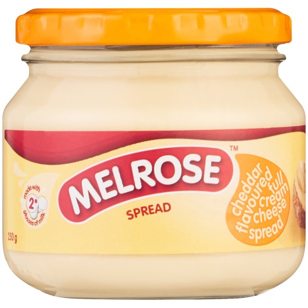 Melrose - Cheese Spread Cheddar 250g (BB 10/12/2025)