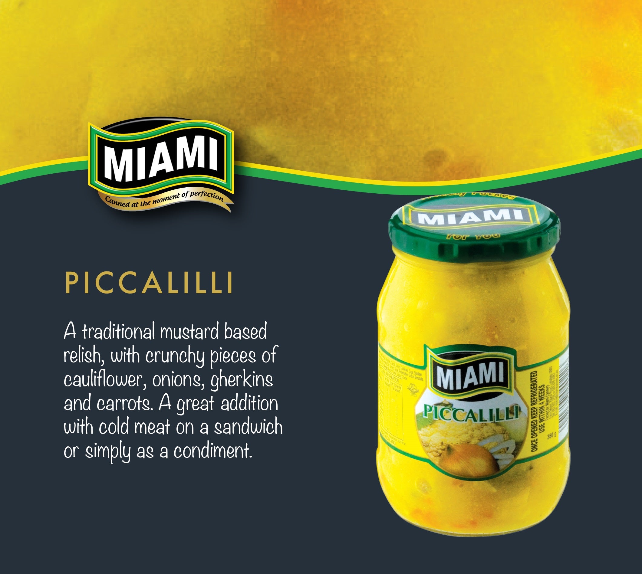 Miami - Piccalilli Spread 380g (BB 19/11/2025)