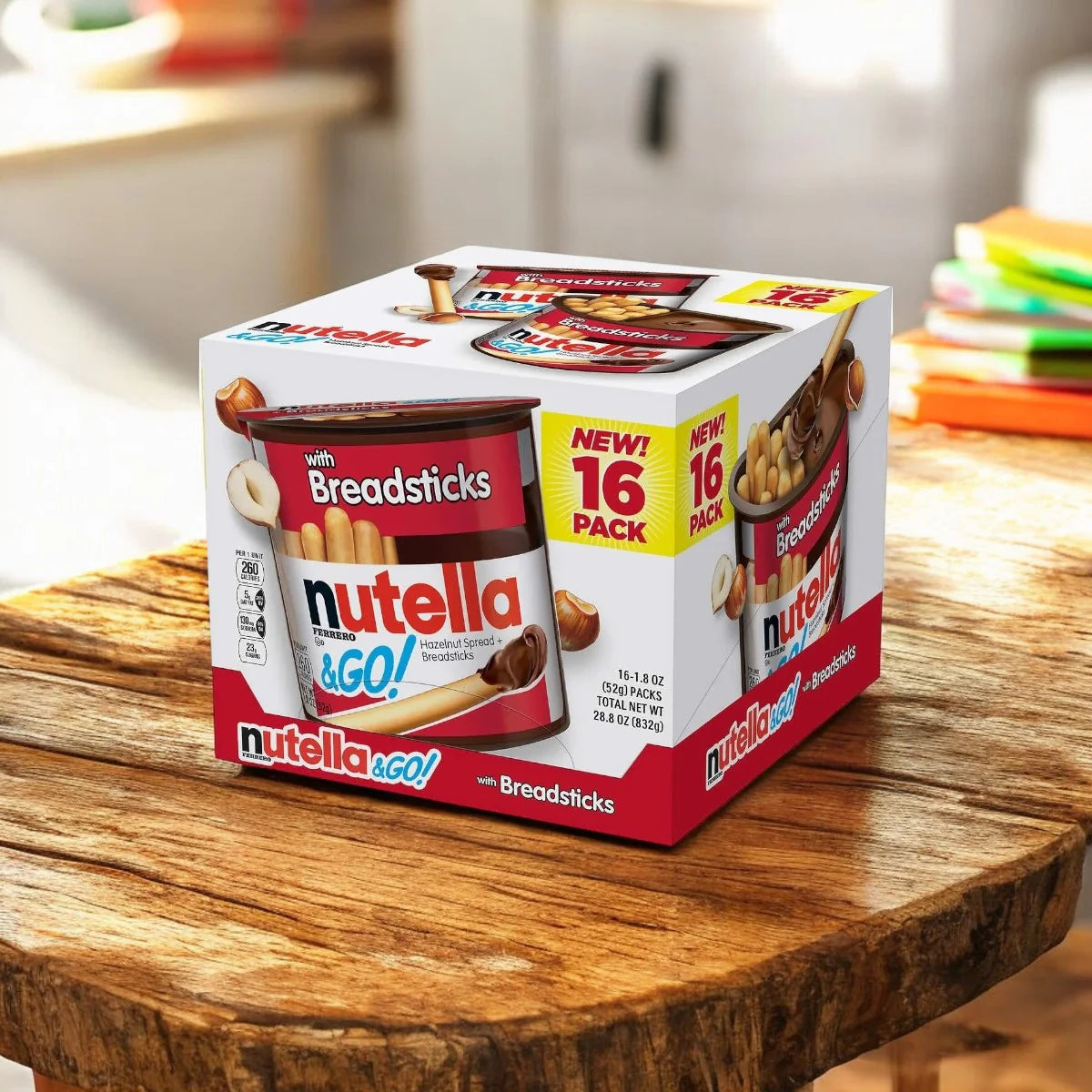 Nutella & GO - Hazelnut and Cocoa Spread with Breadsticks Snack Cup