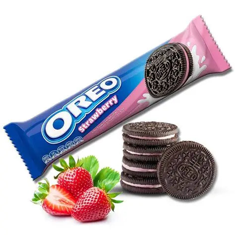 Oreo - Strawberry Creme Biscuits 120g
