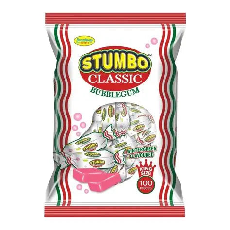 Stumbo - Classic Wintergreen Flavour Bubblegum 100 Pieces 500g