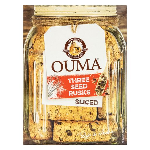 Ouma - Three Seed Rusks Sliced 500g