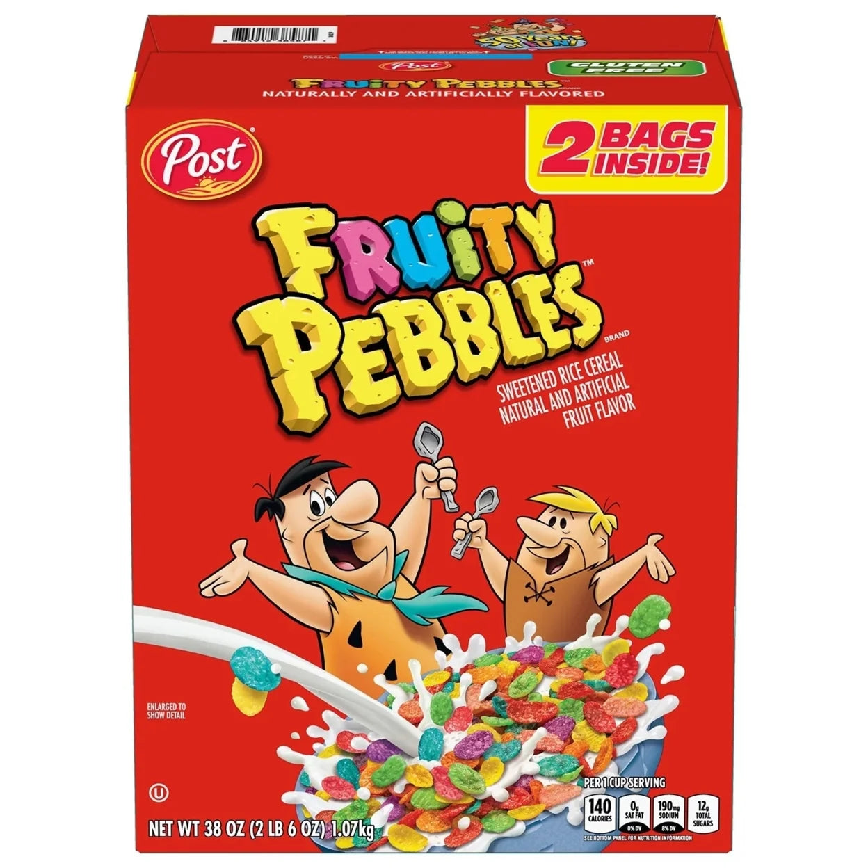 Fruity Pebbles - Cereal 38 oz 2 Pack