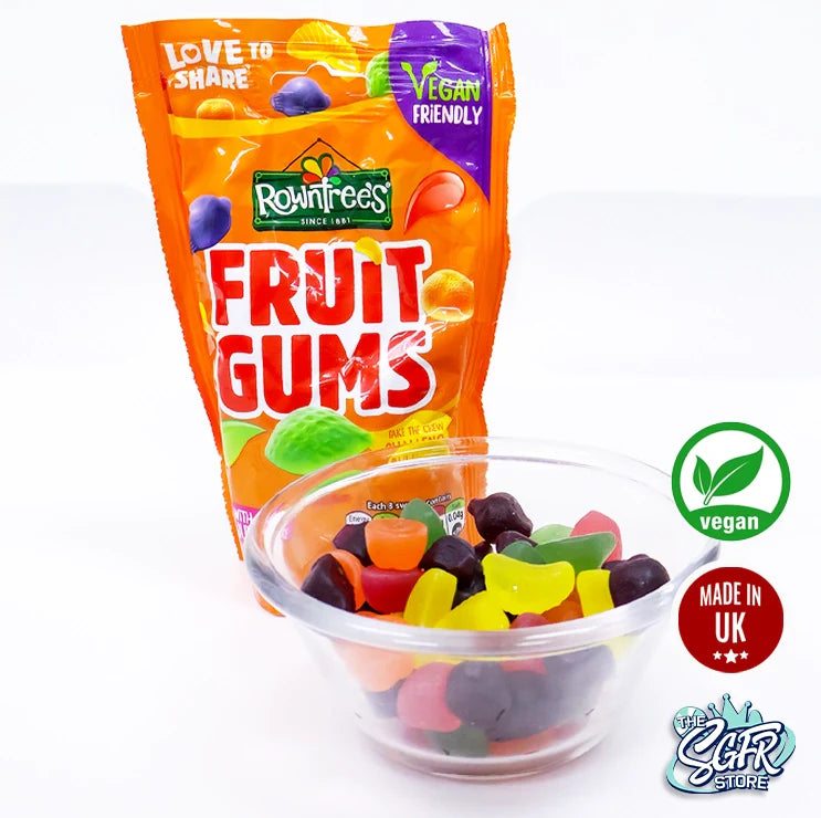 Rowntree's - Fruit Gums Vegan Friendly Sweets Sharing Bag 120g