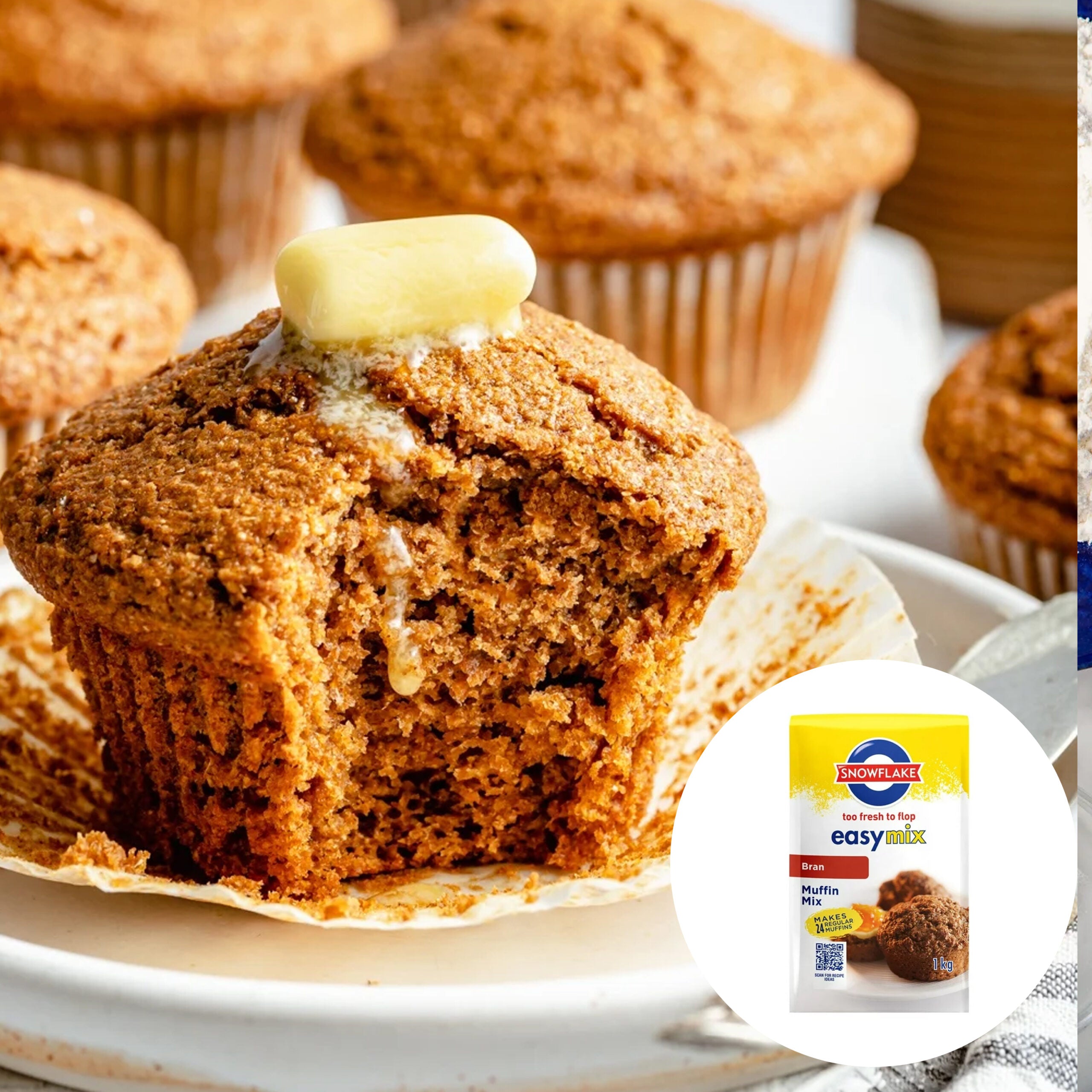 Snowflake - Easy Mix Bran Muffin Mix 1kg Makes 24