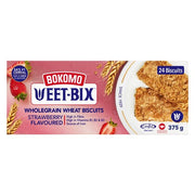 Bokomo - Weet Bix Strawberry Flavoured Wholegrain Wheat Biscuits 375g (BB 05/02/2026)