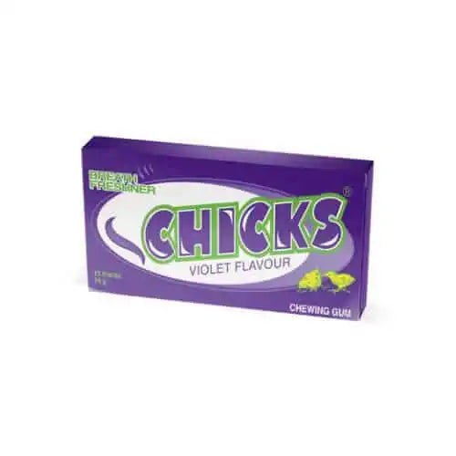 Chicks - Violet Flavour Breath Freshener Mini Gums 20 Pieces
