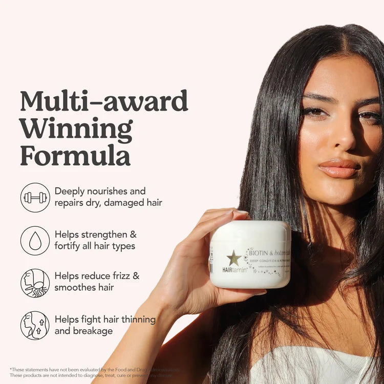 Hairtamin - Biotin & Botanicals Deep Condition & Repair Hair Mask 236ml