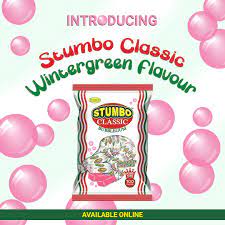 Stumbo - Classic Wintergreen Flavour Bubblegum 100 Pieces 500g