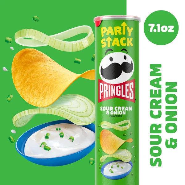 Pringles - Potato Crisps Sour Cream and Onion 40G
