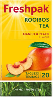 Freshpak - Mango and Peach Flavour Rooibos Tea Tagless Tea Bags 20 Pack