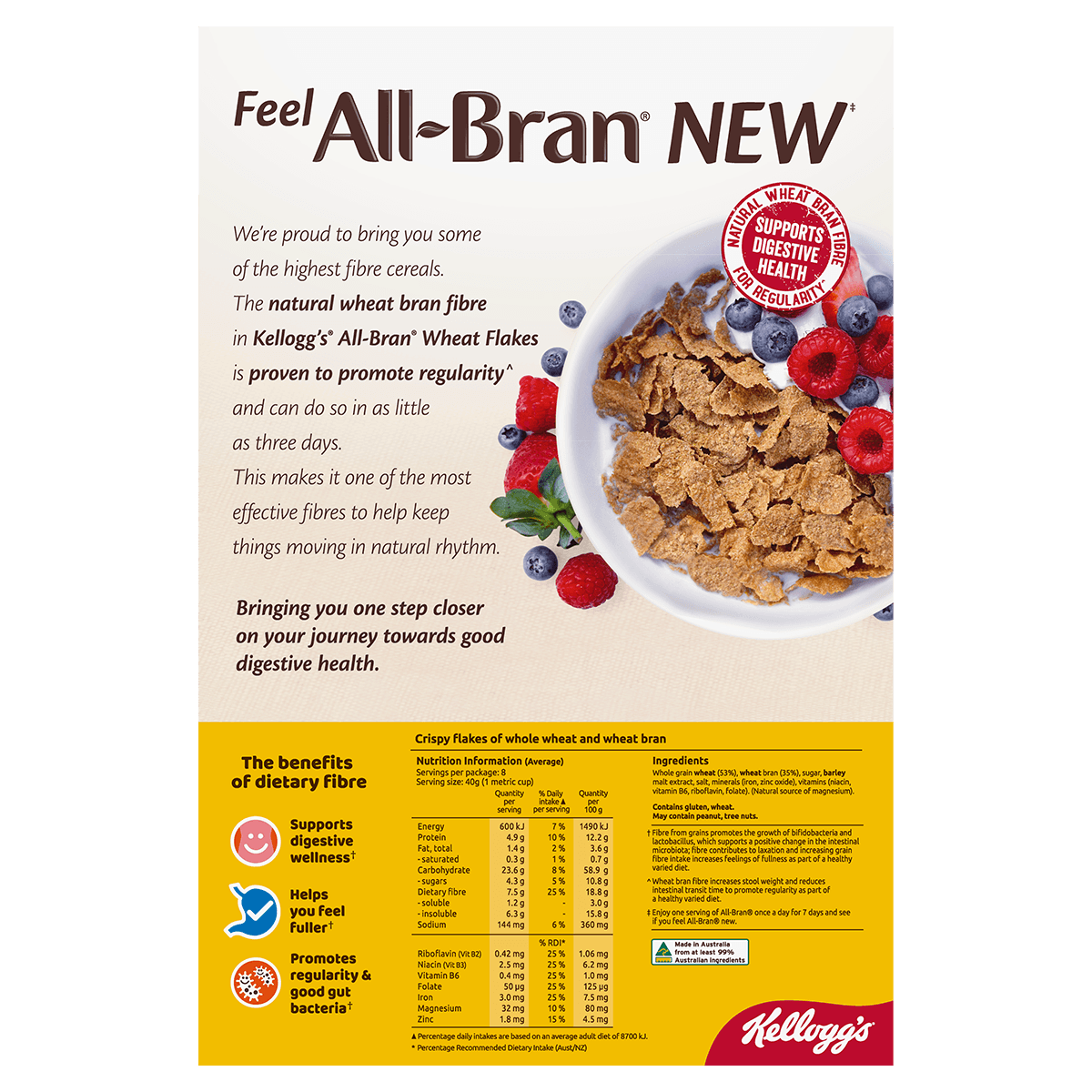 Kellogg's - All Bran Flakes Cereal 1kg