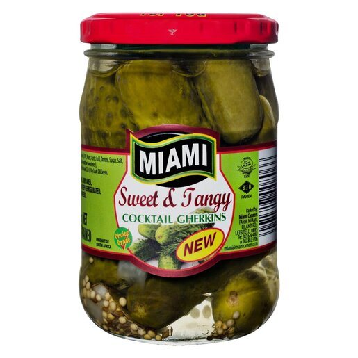 Miami - Sweet & Tangy Cocktail Gherkins 265g