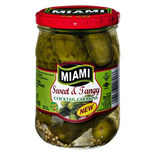 Miami - Sweet & Tangy Cocktail Gherkins 265g