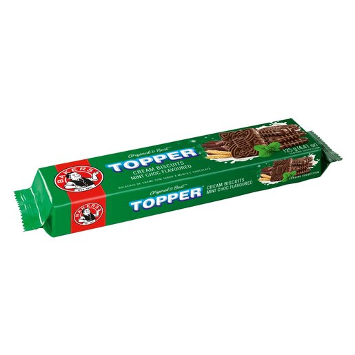 Bakers - Topper Cream Biscuits Mint Choc 125g