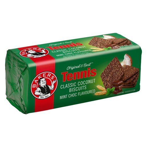 Bakers - Tennis Choc Mint Biscuit 200g