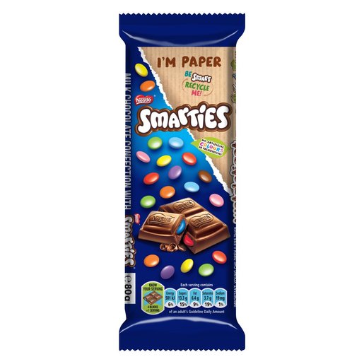 Nestle - Smarties In Milk Chocolate 80g