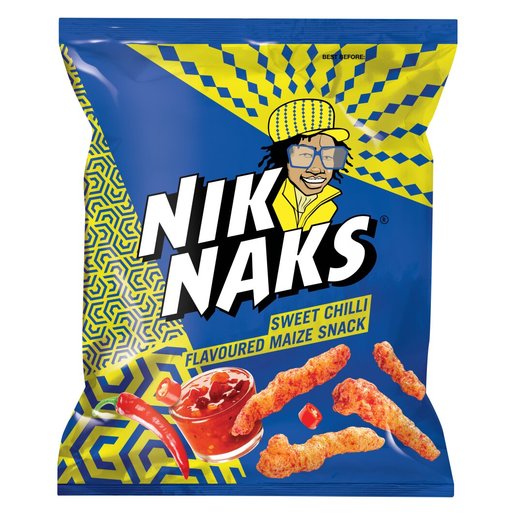 Simba - NikNaks Beef sweet Chilli Flavoured Maize Snack 135g (BB 13/07/2025)