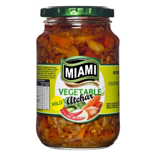 Miami - Mild Mixed Vegetable Atchar 380g (BB 03/04/2026)