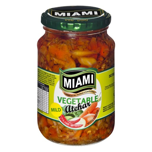 Miami - Mild Mixed Vegetable Atchar 380g (BB 03/04/2026)
