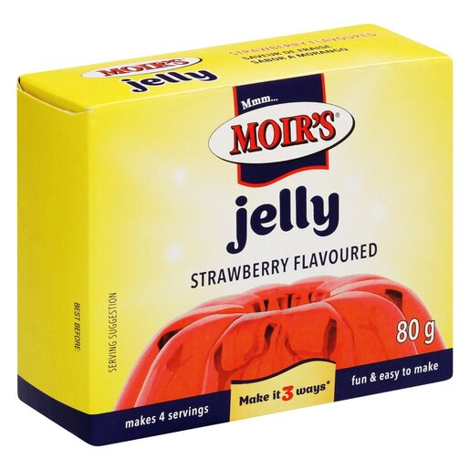 Moir's - Strawberry Flavored Jelly 80g [BB 17 Jan 2027]