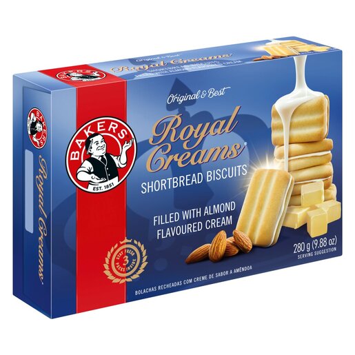 Bakers - Royal Creams Shortbread Biscuits 280g