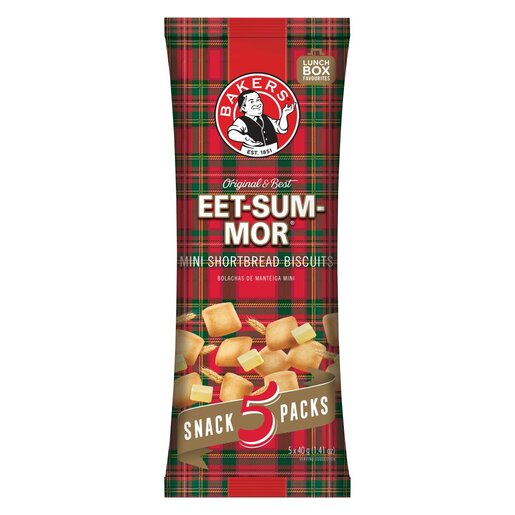 Bakers - Eet Sum Mor Mini Shortbread Biscuits Multi Pack 5x40g