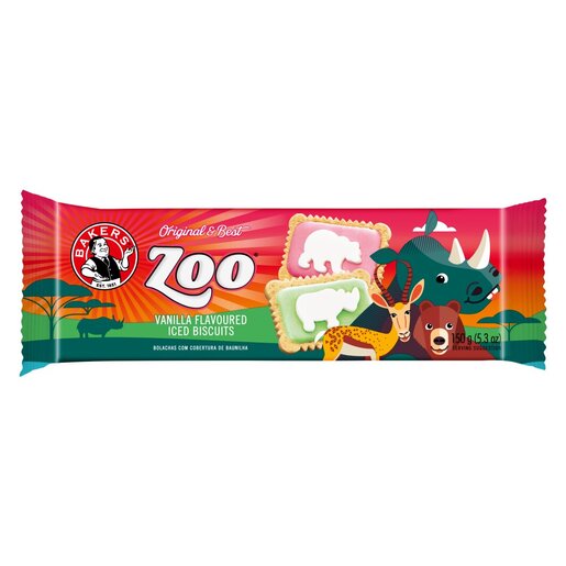 Bakers - Zoo Iced Biscuits Kidz Zone 150g