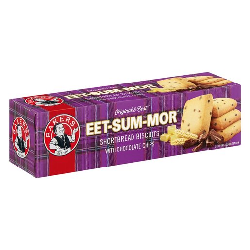 Bakers - Eet Sum Mor Chocolate Chips Shortbread Biscuits 200g