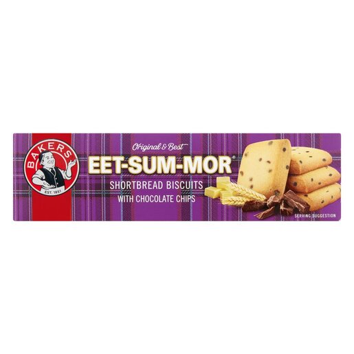 Bakers - Eet Sum Mor Chocolate Chips Shortbread Biscuits 200g