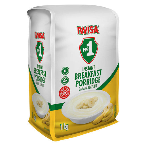 Iwisa - Instant Porridge Banana 1kg (BB 19/11/2025)
