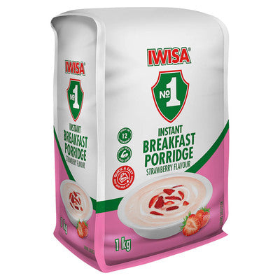 Iwisa - Instant Porridge Strawberry 1kg (BB 16/03/2026)