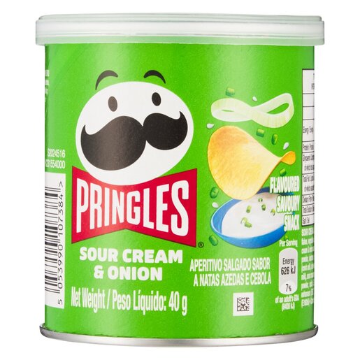 Pringles - Potato Crisps Sour Cream and Onion 40G