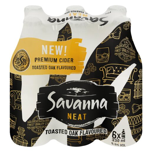 Savanna Neat Premium Cider Bottle 6 x 330ml