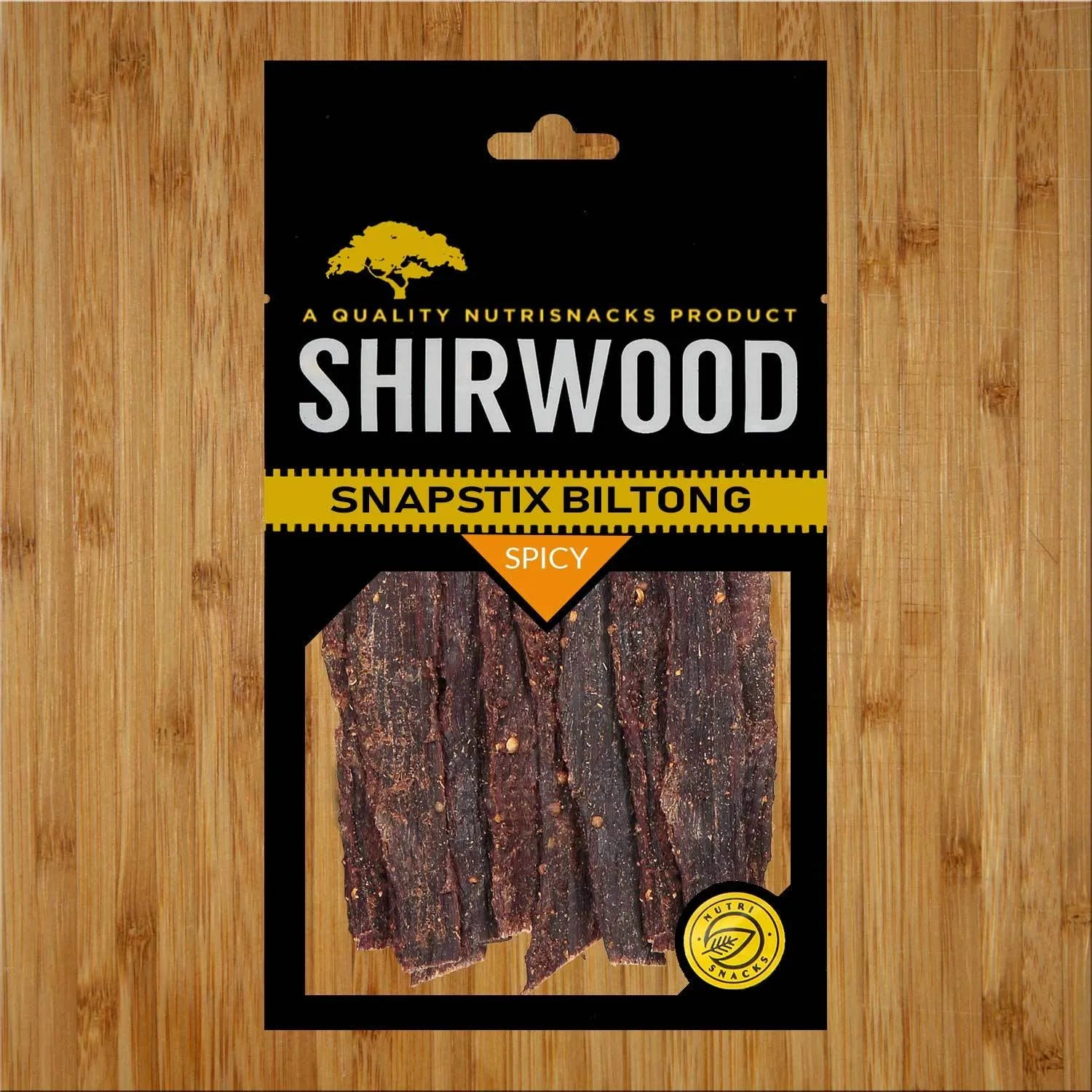 Shirwood - Snapstix Spicy Biltong 80g PACK